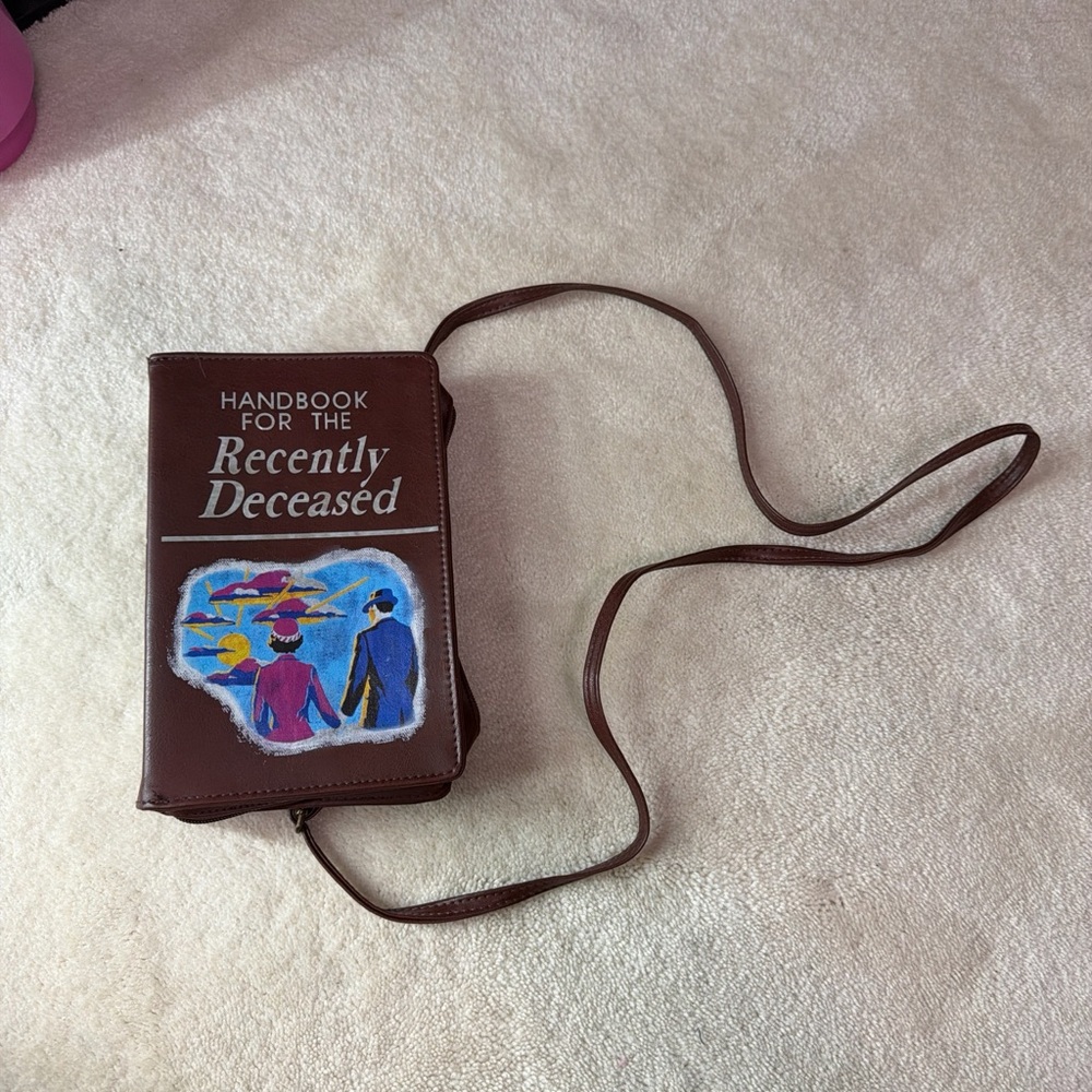 Brown Handbook for the Recently Deceased Crossbody Bag